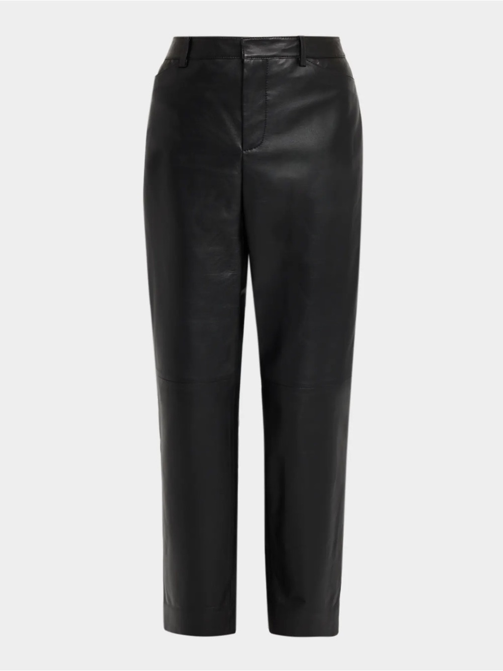 Vince Lamb Leather Black Pants - 4